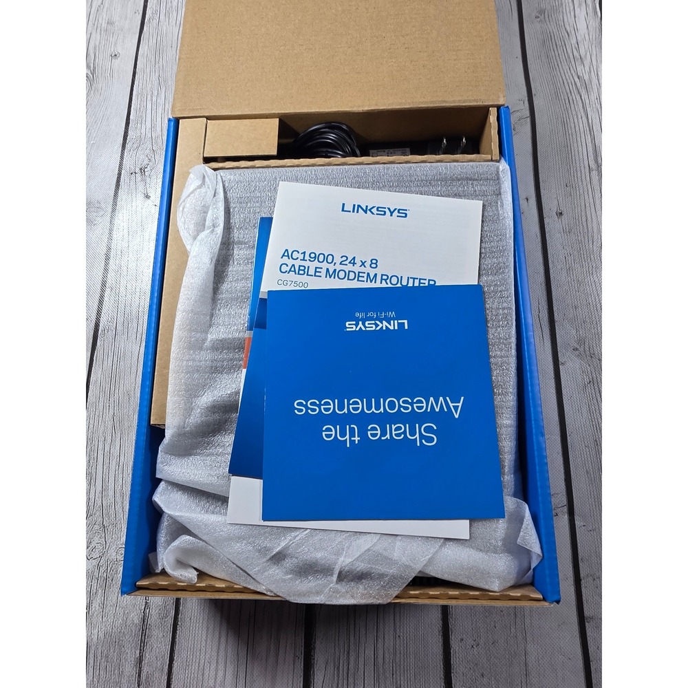 Linksys CG7500 AC1900 Wi-Fi Cable Modem Router DOCSIS 3.0 24x8 Xfinity Spectrum - Picture 3 of 4